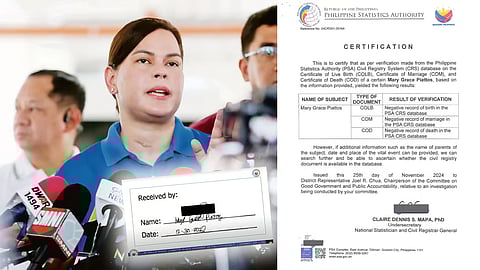 ‘Mary Grace Piattos’ not on PSA database