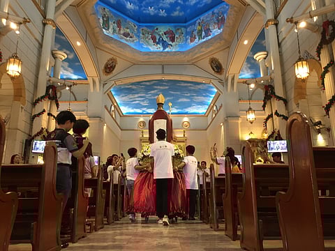 The welcoming rite during the turnover event.