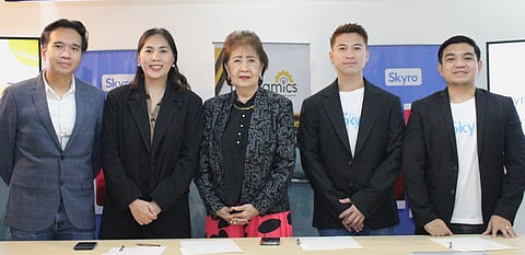 Fintech deal ease payments Financial technology firm Skyro has partnered with payment provider Paynamics. With the partnership in place, it is now possible for over 4,000 Paynamics merchant-partners to offer Skyro’s flexible and affordable buy-now-pay-later scheme. The partnership signing was led by (from left) Paynamics founder, visionary and CTO Ronald Magleo, co-founder and CEO Mylene Chua-Magleo, co-founder and board member Esther Magleo,  Skyro head of POS business Lowen Medina, and head of sales operations Janju Pelegrino.