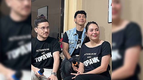 Arjo Atayde, Enchong Dee and Julia Montes. 