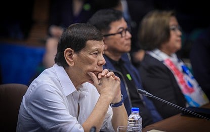 Former president Rodrigo Duterte. 