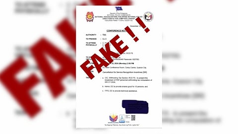 PNP denies SRI cancellation