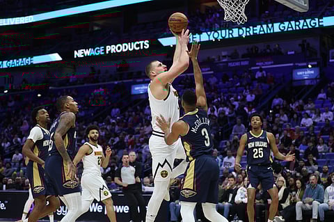 NIKOLA Jokic displays his MVP form to power the Denver Nuggets to a 132-129 overtime win over the New Orleans Pelicans in the NBA regular season.  
