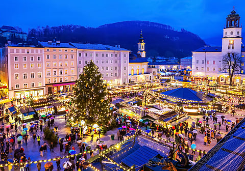 Christmas market in Salzburg, Austria