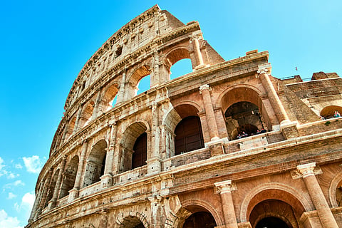 Colosseum in Italy. 