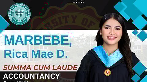CPA Rica Mae Marbebe is on the road to providing a better life for her family.