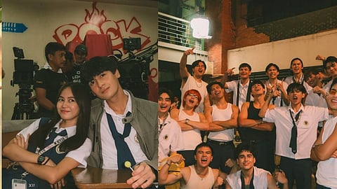 Andres Muhlach, Ashtine Olviga and the cast of Viva One series 'Ang Mutya Ng Section E'