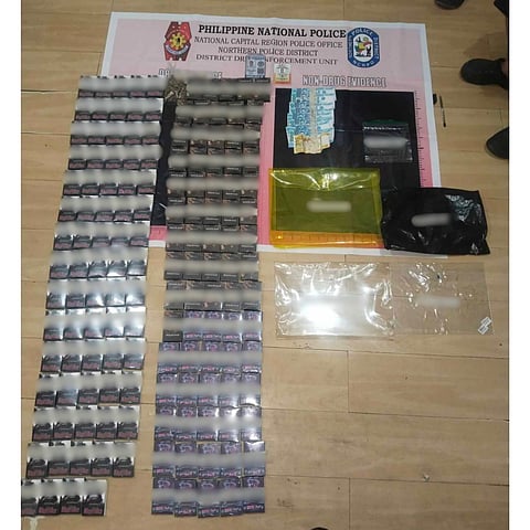 The confiscated cigarette packs containing suspected cannabidiol (CBD)- infused cigarette sticks.