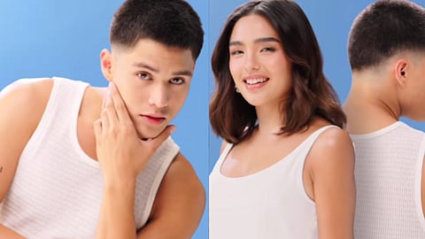 Kyle Echarri and Andrea Brillantes in Brillant Skin digital ad