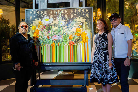 Olan Ventura, Secretary Dina Tantoco and Ruel Caasi.