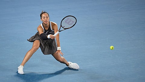 Zheng Qinwen overcomes a nervy start to book a 7-6 (7/3), 6-1 win over Anca Todoni in the opening round of the women’s singles event of the Australian Open in Melbourne.