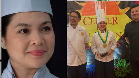 Judy Ann Santos during her graduation ceremony in Center for Asian Culinary Studies 