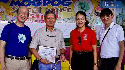 Left to right: Joselito Luarca, MCSAAi VP, Gerry Jamilla (member of the board of judges, Sto. Nino Street Dance Festival 2025, Mrs. Bettina M. Fernandez, Servillano Manguera, Jr., MCSAAi assistant head of infrastructure.