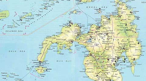 A map of Mindanao highlights its historical and geopolitical significance, as the Mindanao and Sulu Unification Movement (MSUM) urges the U.S. to revisit the Carpenter-Kiram Treaty in light of the American Monroe Doctrine.

