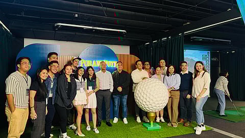 Malayan Insurance Co. Inc. team introduced its golf insurance at GolfX Sports Hub in Bonifacio Global City, Taguig. 