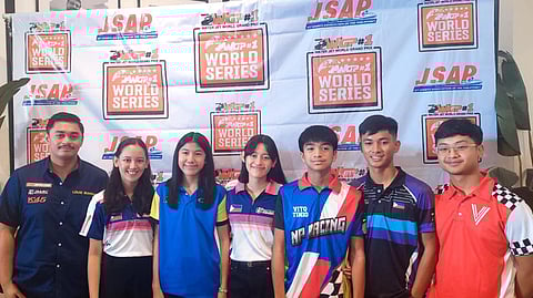FILIPINO jetski stars (from left to right) Louie Buhisan, Kayla Mercado, Jesse Arcilla, Kristine Mercado, Vito Miguel Tinio, Cody Lorenzo Pontino and Angelo Ventus smile as they celebrate a successful  campaign in the 2024 season.   
