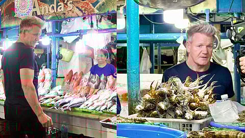 Gordon Ramsay visits Farmers Market in Araneta Center, Cubao 