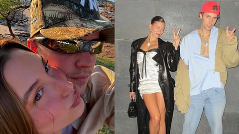 Justine Bieber and wife Hailey 