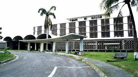 Clark Airbase Hospital after the eruption of Mt. Pinatubo.