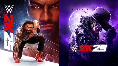 Roman Reigns, Undertaker featured in WWE 2K25 game cover