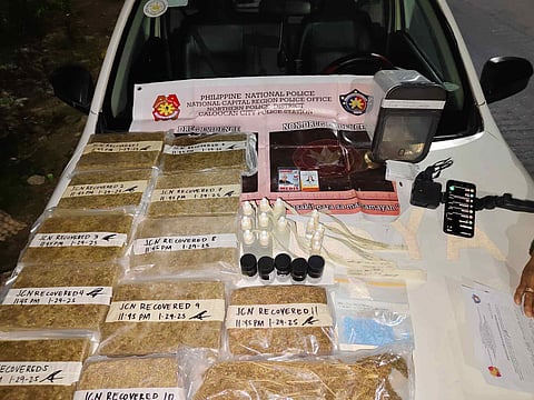 The recovered drugs from alias "Jonathan" in North Caloocan