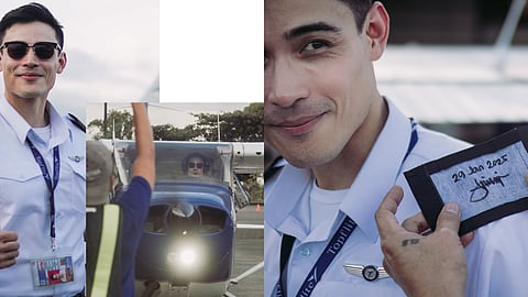 Xian Lim soars to new heights, earns private pilot license
