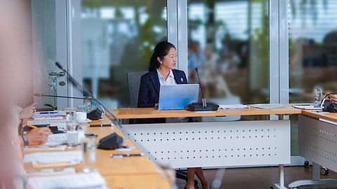 FIRST Lady Liza Araneta-Marcos is seen presiding over a meeting for the country’s hosting of the 2026 ASEAN Summit.