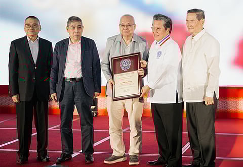 National Artist Ricky Lee (center) was one of the recipients of the Most Outstanding Achievement award.