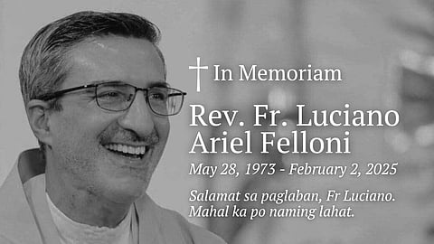 Rev. Fr. Luciano Ariel Felloni, an Argentinian priest known for rehabilitation programs for drug addicts, dies at 51