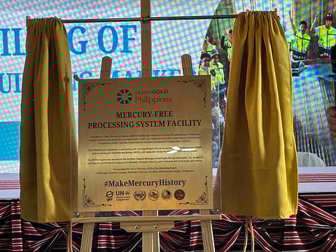 MAKE MERCURY HISTORY: Artisanal Gold Philippines, together with local government units and agencies, UNIDO, Sagada miners, unveiled the Mercury-Free Processing System Facility marker (Gabriela Baron)
