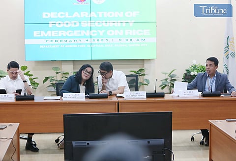 On Tuesday, 4 February 2025, Department of Agriculture (DA) Assistant Secretaries Arnel De Mesa and Genevieve Guevarra, together with National Food Authority (NFA) Department Manager Roy Untiveros and Department of Trade and Industry (DTI) Assistant Secretary Agaton Uvero, addressed the media on the newly declared Food Security Emergency on Rice. Held at the DA-PCAF Conference Hall in Quezon City, they announced that under this measure, the NFA will sell its rice buffer stocks to local governments at P33 per kilo, enabling a resale price of P35 per kilo for consumers.
