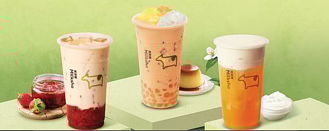 The milk tea brand’s bestsellers.