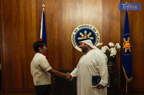 President Marcos and UAE Minister of Investment Mohamed Bin Hassan Alsuwaidi