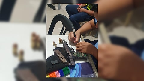MAN arrested for illegal possession of firearm in Laoag City. 