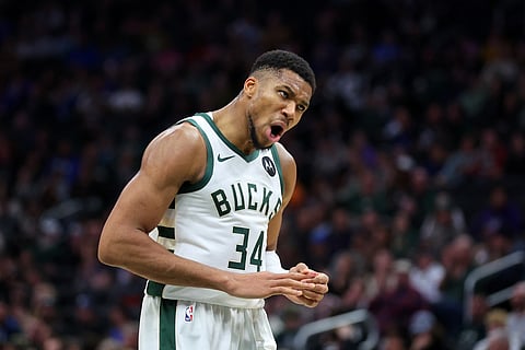 GIANNIS Antetokounmpo of the Milwaukee Bucks will miss the NBA All-Star Game after suffering a left calf injury.   
