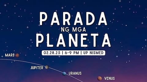 UP to host ‘Parada ng mga Planeta’ viewing event for rare celestial alignment

