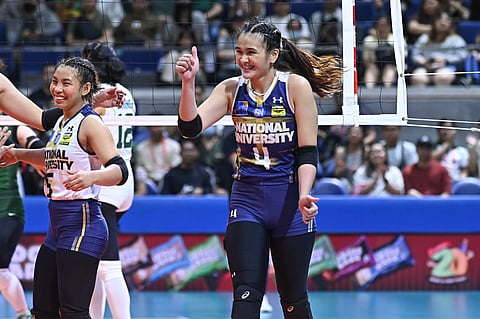 Bella Belen of NU is a marked woman in the UAAP Season 87 women's volleyball tournament.