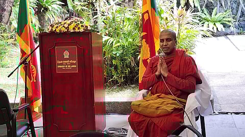 A special blessing invoked wisdom, peace and prosperity for Sri Lanka and its people, both at home and abroad.