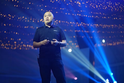 Wil Wan, president of Geely Motors Philippines, takes the stage at the relaunch event, highlighting the brand’s renewed commitment to innovation and customer-centric mobility solutions.