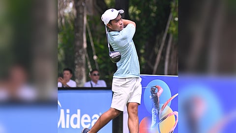 Rolando Bregente Jr. powers Eastridge to a four-point lead in the opening round of the 76th PAL Interclub Men’s Championship on Tuesday at the Negros Occidental Golf and Country Club in Bacolod City.   