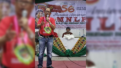 Ranque addresses MNLF leaders during their founding anniversary in March last year.