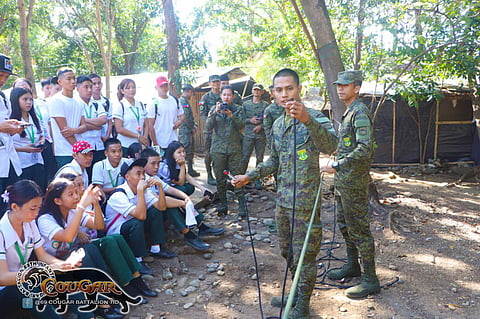 Grade 12 students visit Army camp