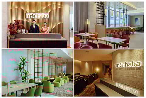 EXPERIENCE luxury like never before at the Marhaba Lounge — where elegance, convenience and exceptional service come together to redefine your airport journey.
