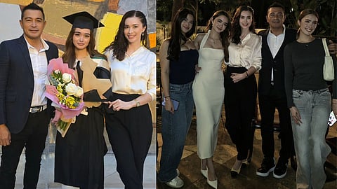 Proud parents Sunshine Cruz and Cesar Montano applaud daughter's academic achievement
