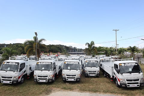 A fleet of 27 brand-new FUSO Canter FE73 trucks stands ready to support local farmers with improved transport and logistics in Burgos, Ilocos Sur. 