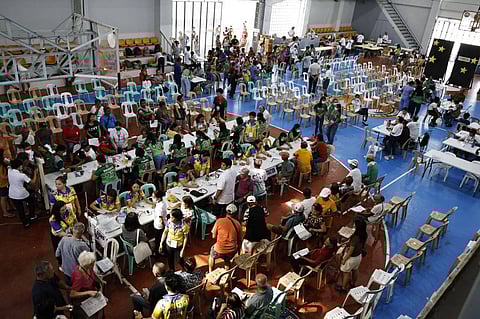 The UPMASA and Ugnayan ng Pahinungod medical, dental and surgical mission at the Capitol gym in Borongan, Eastern Samar.