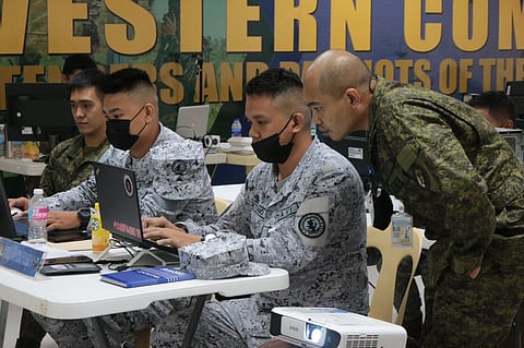 The Armed Forces of the Philippines holds a cyber defense exercise in Palawan. (File photo from AFP Western Command)