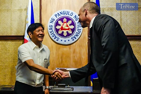 President Ferdinand Marcos and Mr. Kevin Engel of Amkor Technology