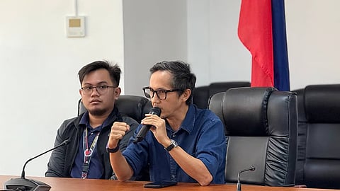 Vivencio Dizon holds first media briefing as the Secretary of the Department of Transportation on Tuesday. 