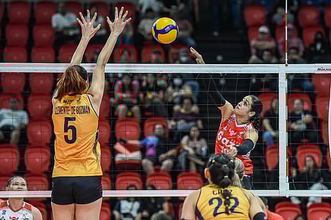 Brooke Van Sickle leads Petro Gazz’s all-out assault against Capital1 in the PVL All-Filipino Conference qualifiers on Saturday at the Philsports Arena in Pasig.